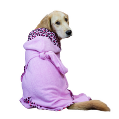 Dog Bathrobe - ORIGINAL Leopard Pink