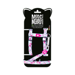 Katzen Geschirr/Leinen Set - Cherry Bloom