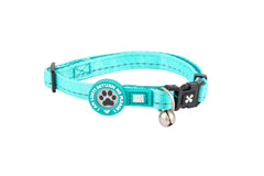 Max & Molly cat collar with safety buckle, bell, and ID tag – adjustable and comfortable for everyday wear.