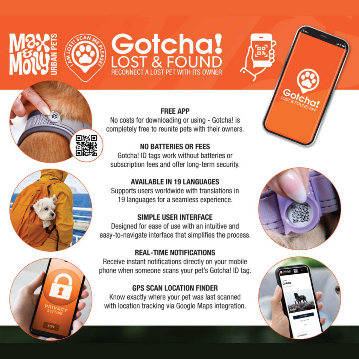Gotcha! Smart Pet Tag - Matrix 2.0 Ocean