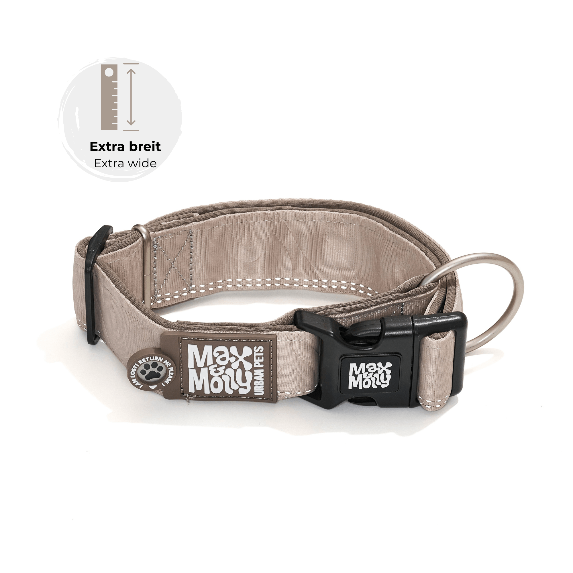 Smart ID Breites Halsband - Matrix 2.0 Sand