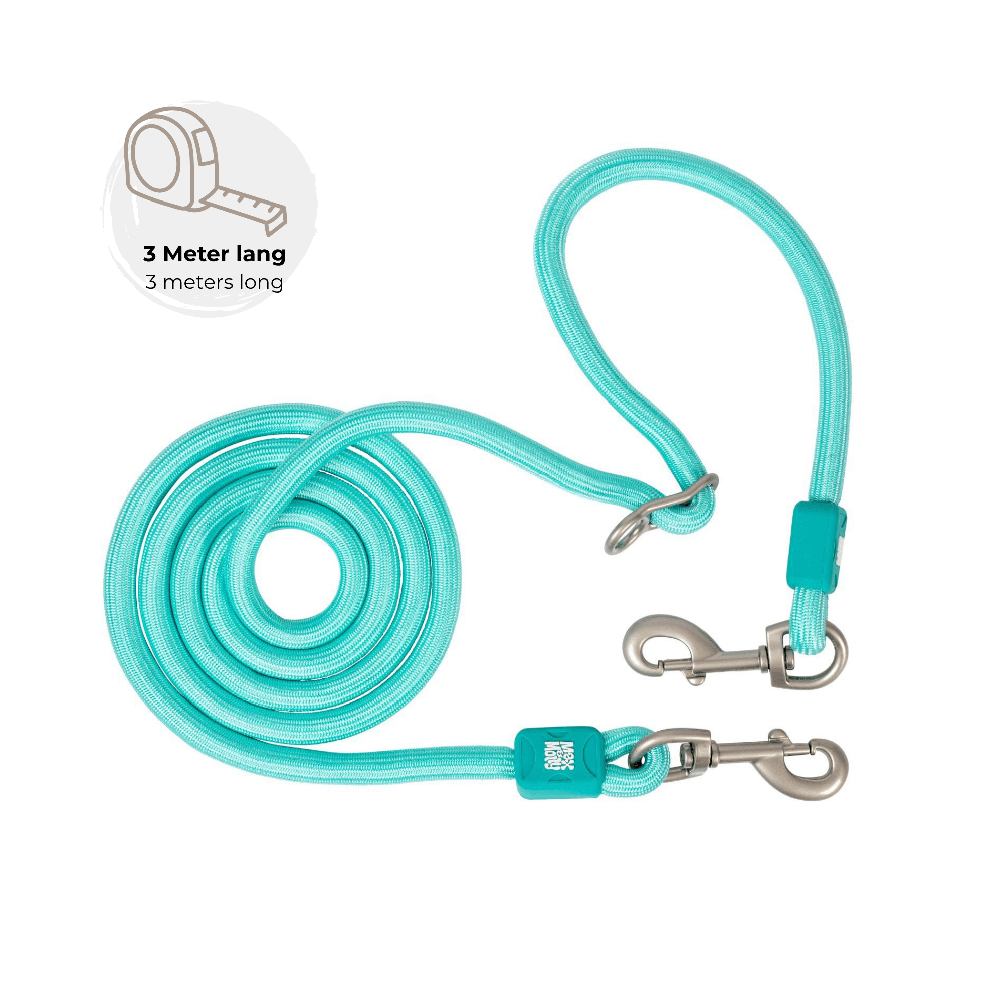 Rope Leash 3m Ø 10mm - Matrix 2.0 Turquoise
