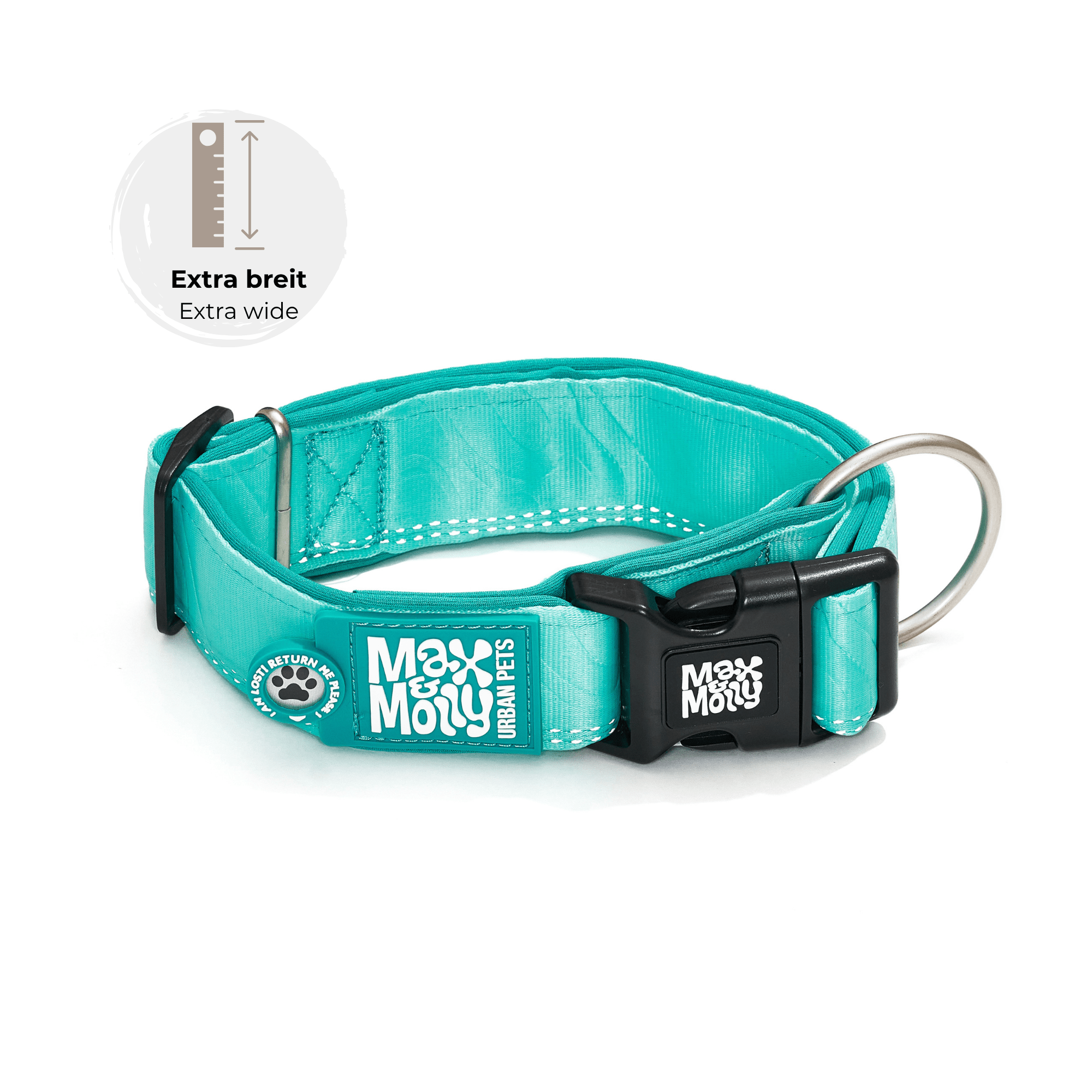 Smart ID Wide Collar - Matrix 2.0 Turquoise