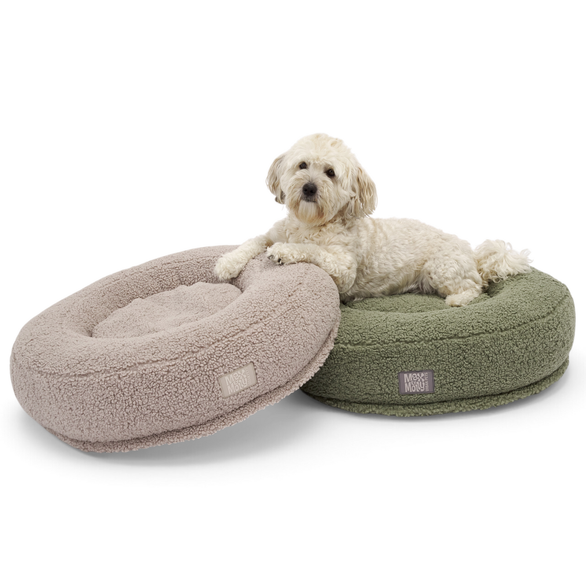 Dog Donut Bed - Luno Teddy Beige