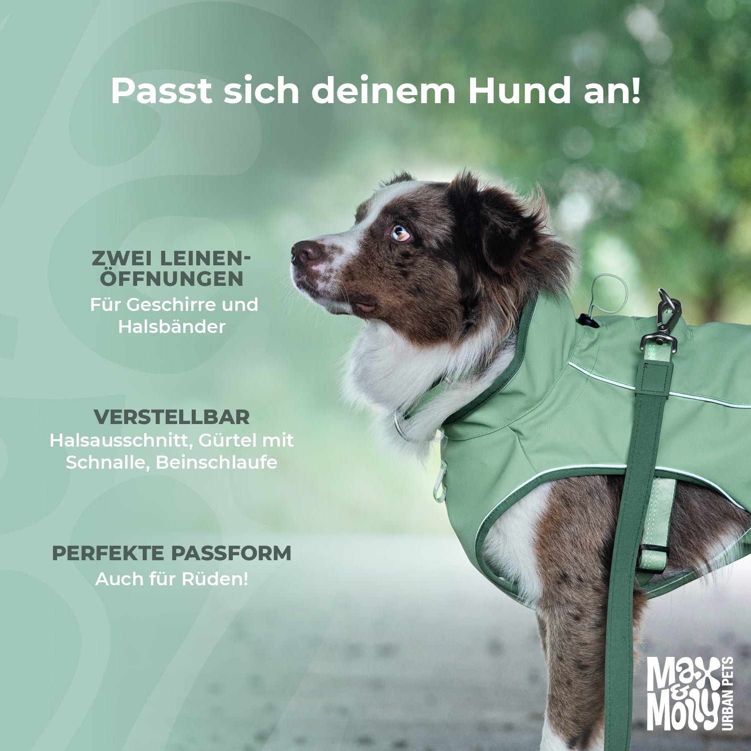 Regenmantel für Hunde - MATRIX 2.0 OCEAN