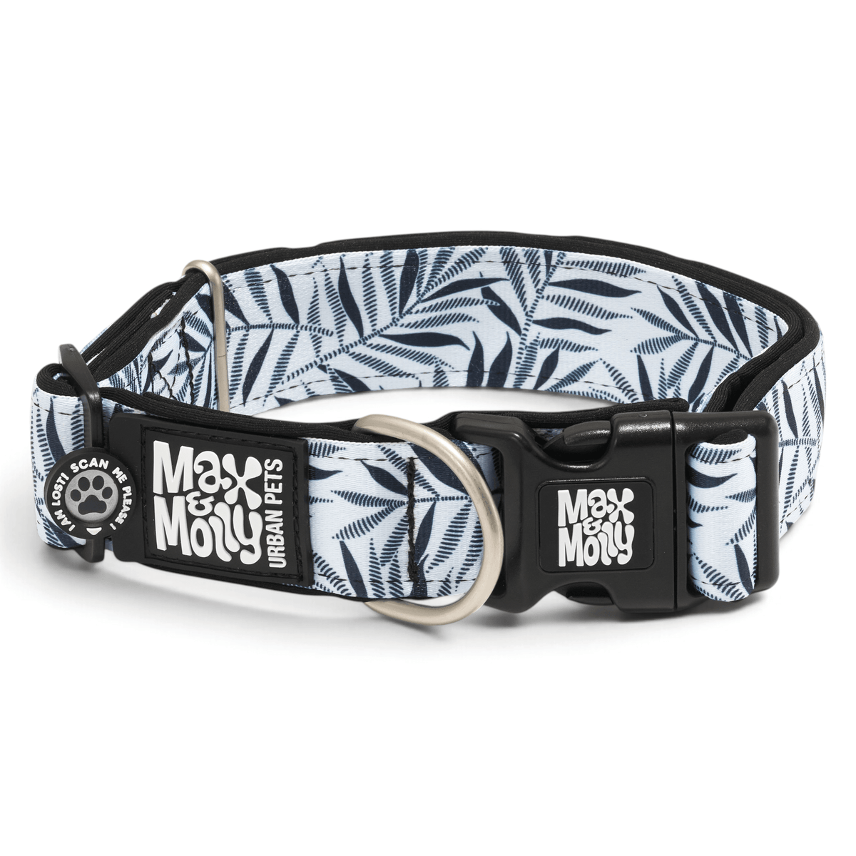 Gotcha! Smart ID Breites Hunde Halsband - Garden