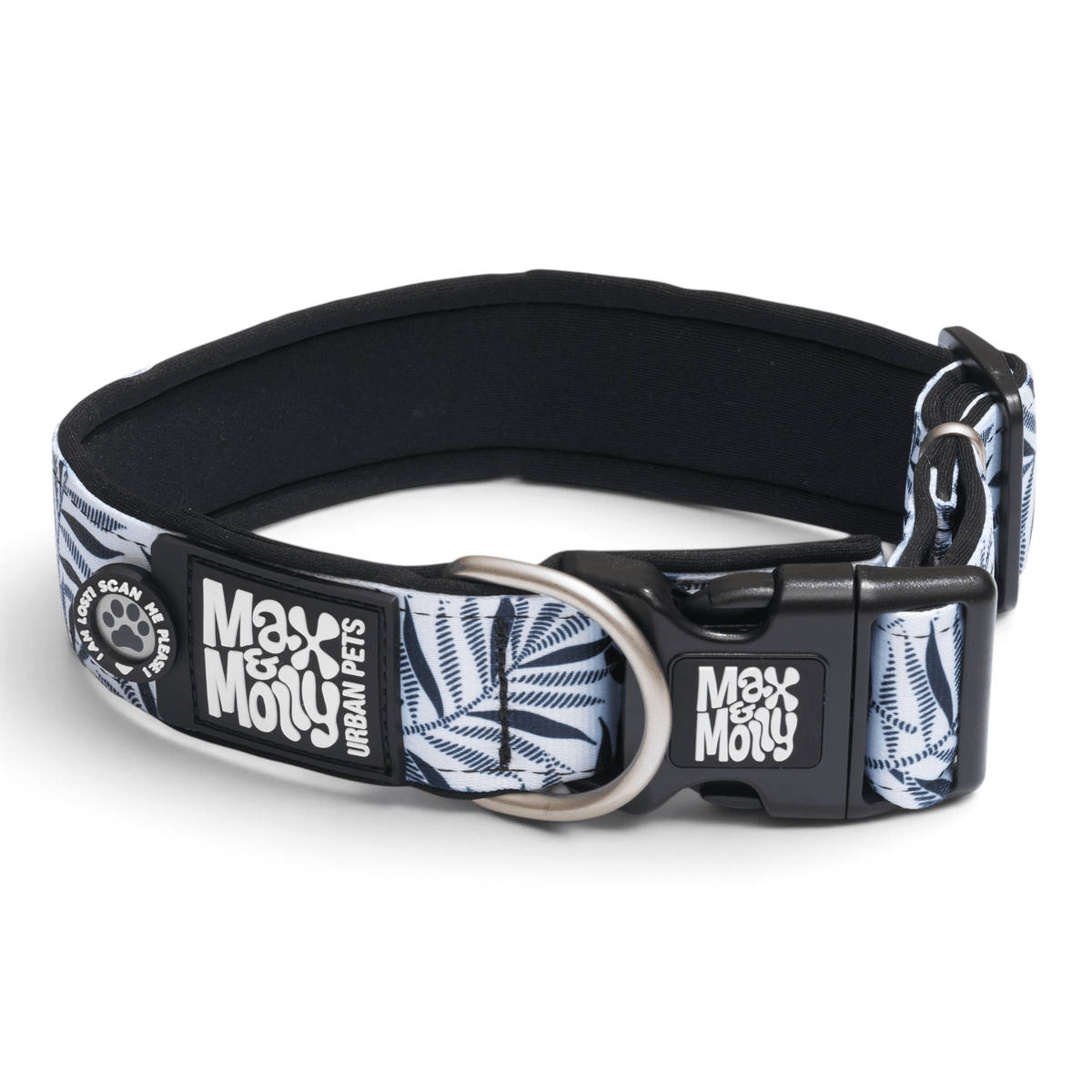 Gotcha! Smart ID Breites Hunde Halsband - Garden