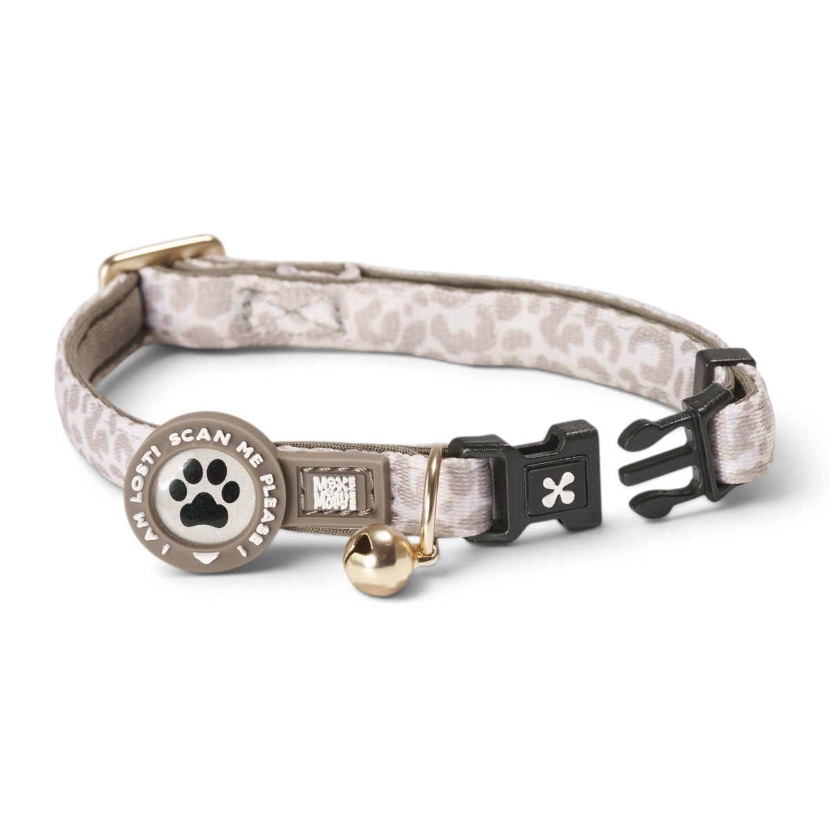 Gotcha! Smart ID Cat Collar - Leo Beige