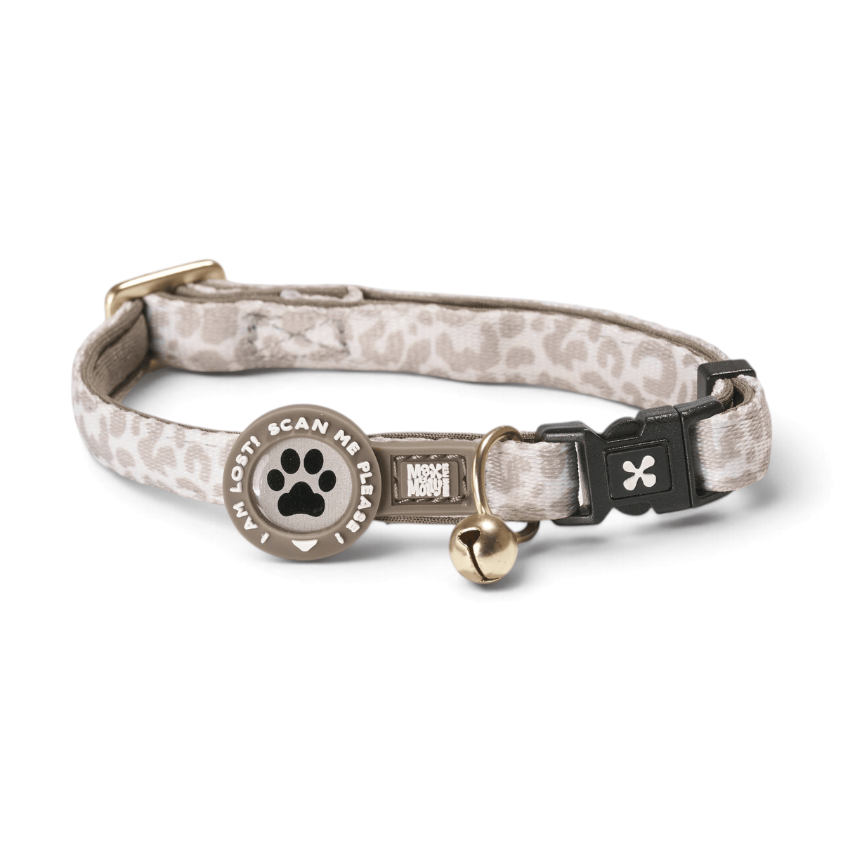 Gotcha! Smart ID Cat Collar - Leo Beige