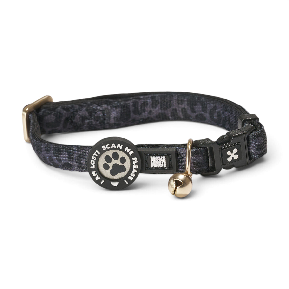 Gotcha! Smart ID Cat Collar - Leo Black