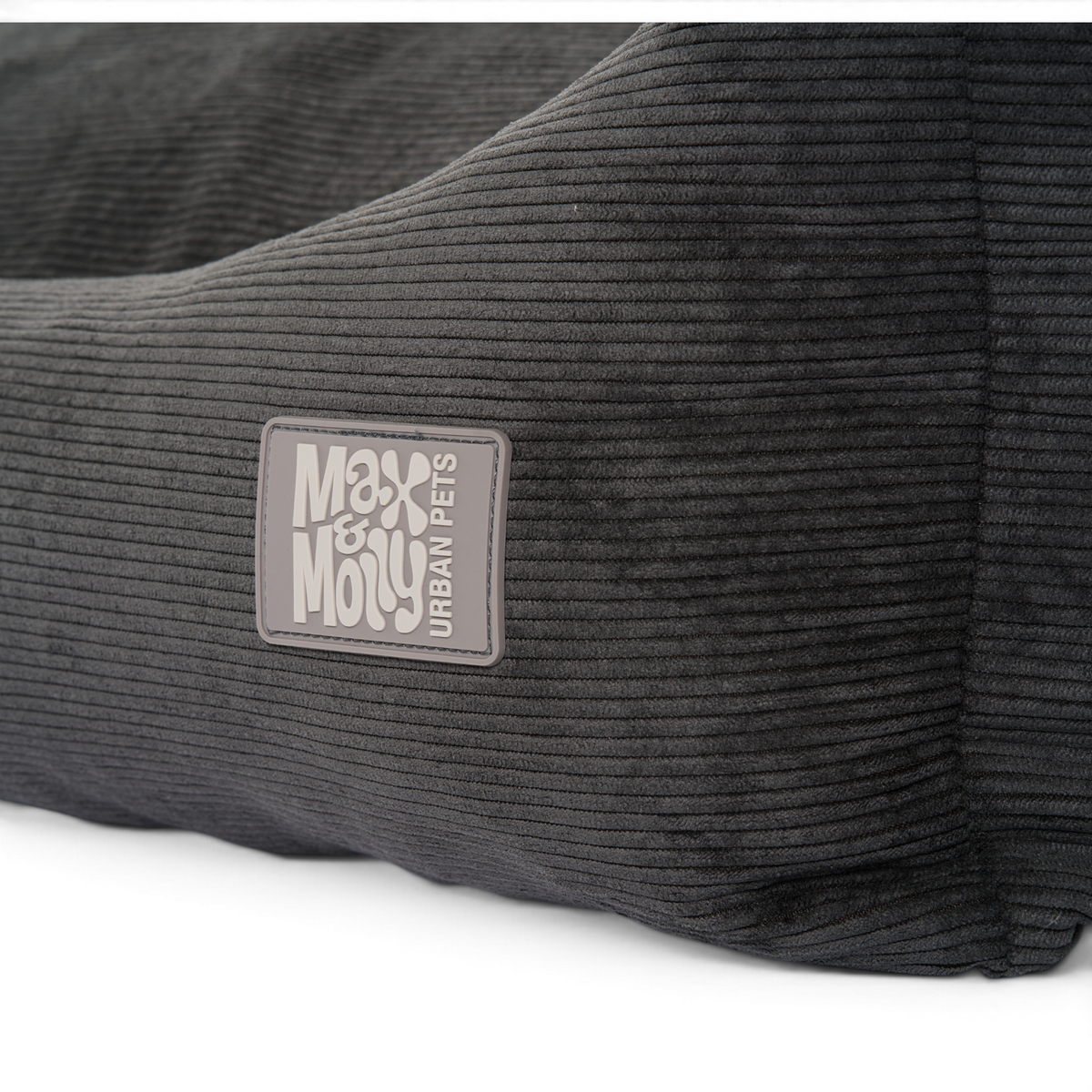 Dog Lounge Bed - Vela Cord Grey