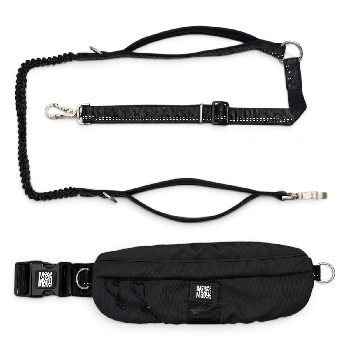 Joggingleine mit Gürteltasche - Matrix 2.0 Black