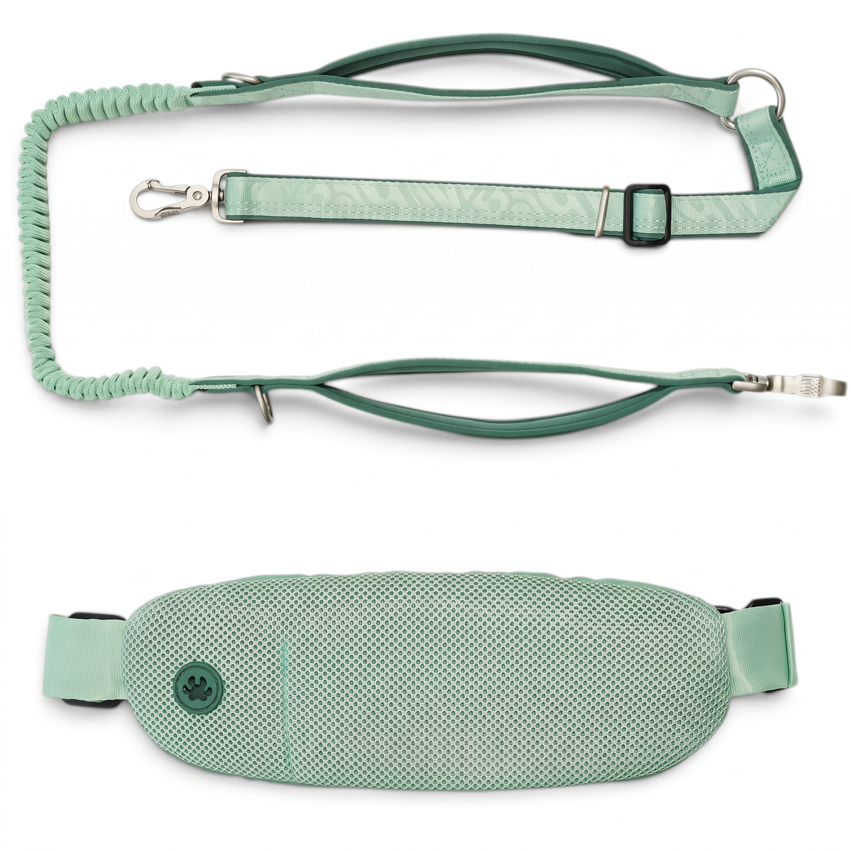 Joggingleine mit Gürteltasche - Matrix 2.0 Jade