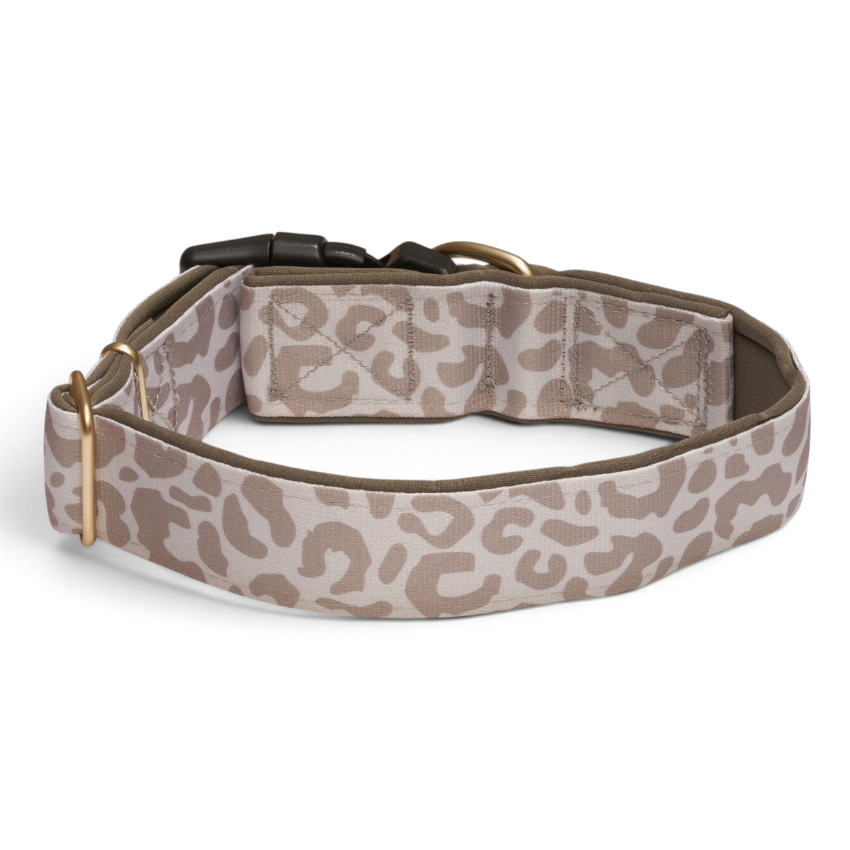 Gotcha! Smart ID Breites Halsband - Leo Beige 