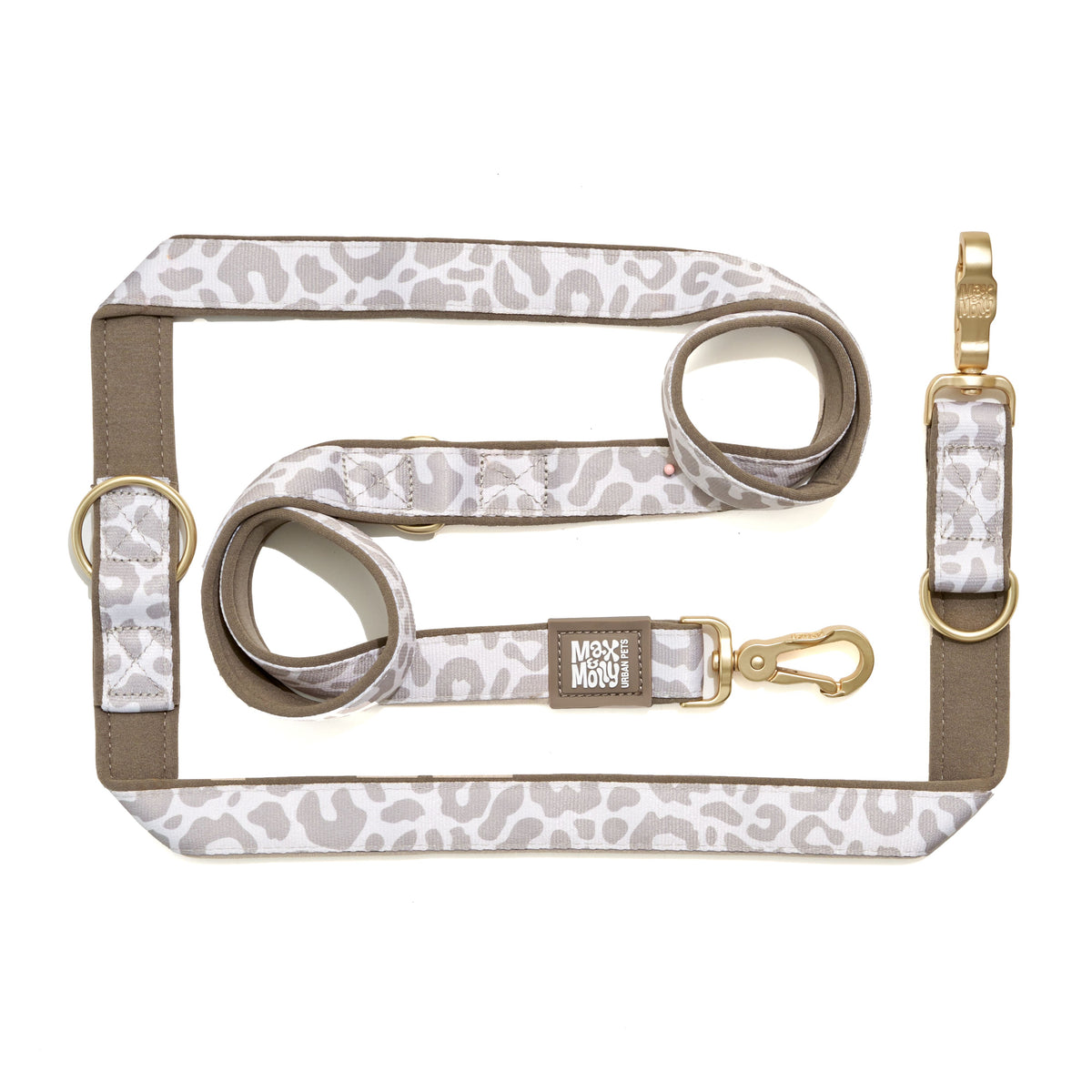 Multi-Function Dog Leash - Leo Beige