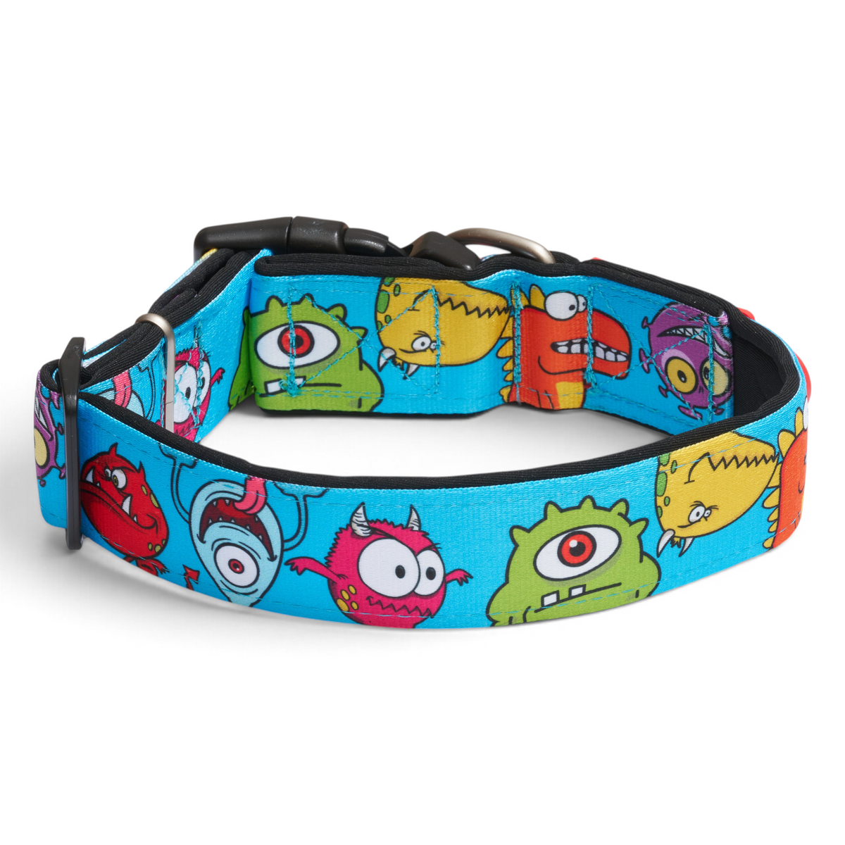 Gotcha! Smart ID Breites Hunde Halsband - Little Monsters